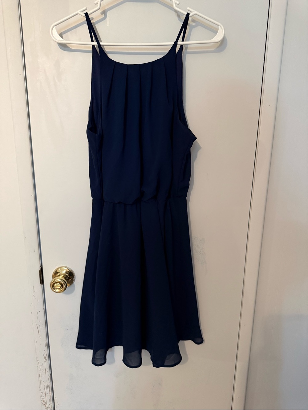 Blue Rain Navy Spaghetti-Strap Mini Dress